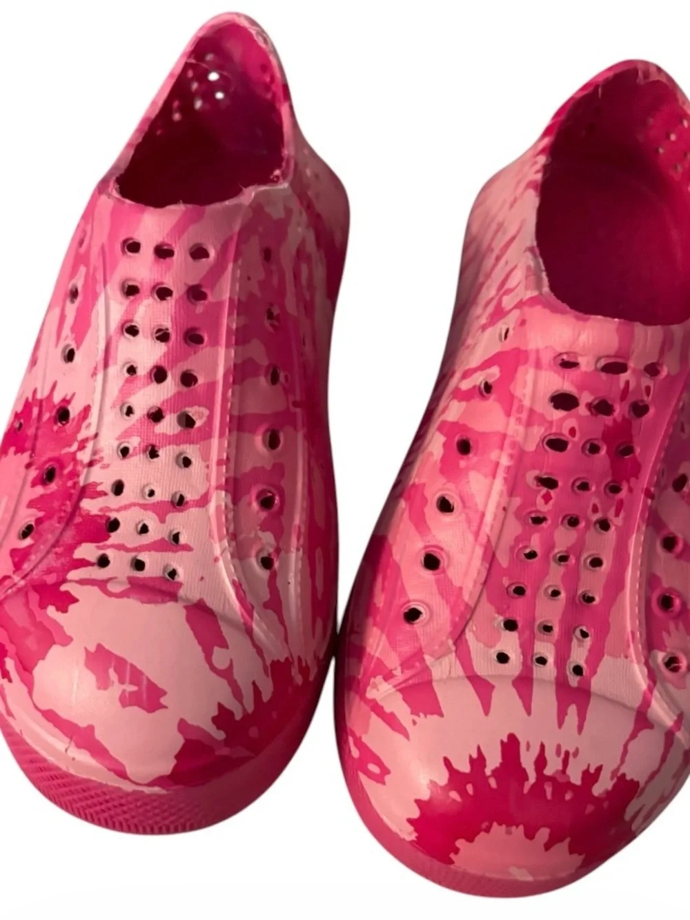 Rampage Pink Tie Dye Print Water Shoes Girl’s Size 9/10 NWT